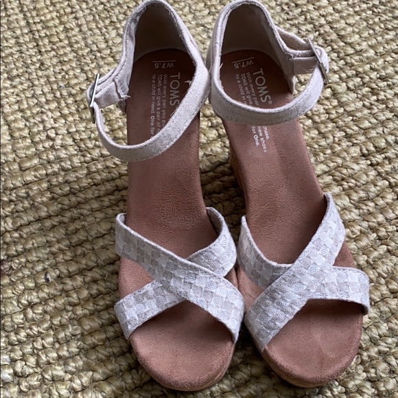 Toms Cork Wedge - Picture 1 of 4